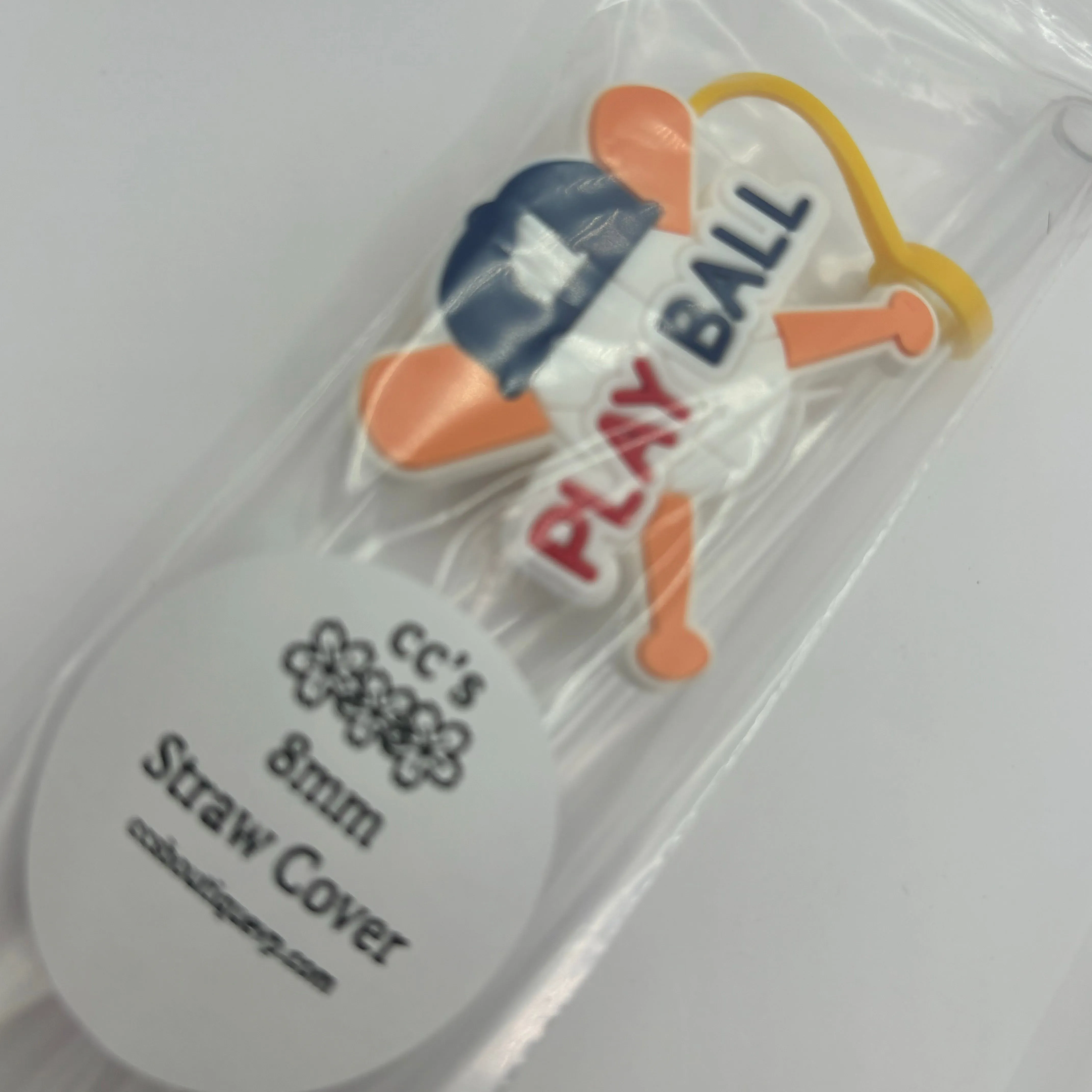 8mm 12 tall Straw and Baseball Straw Cover