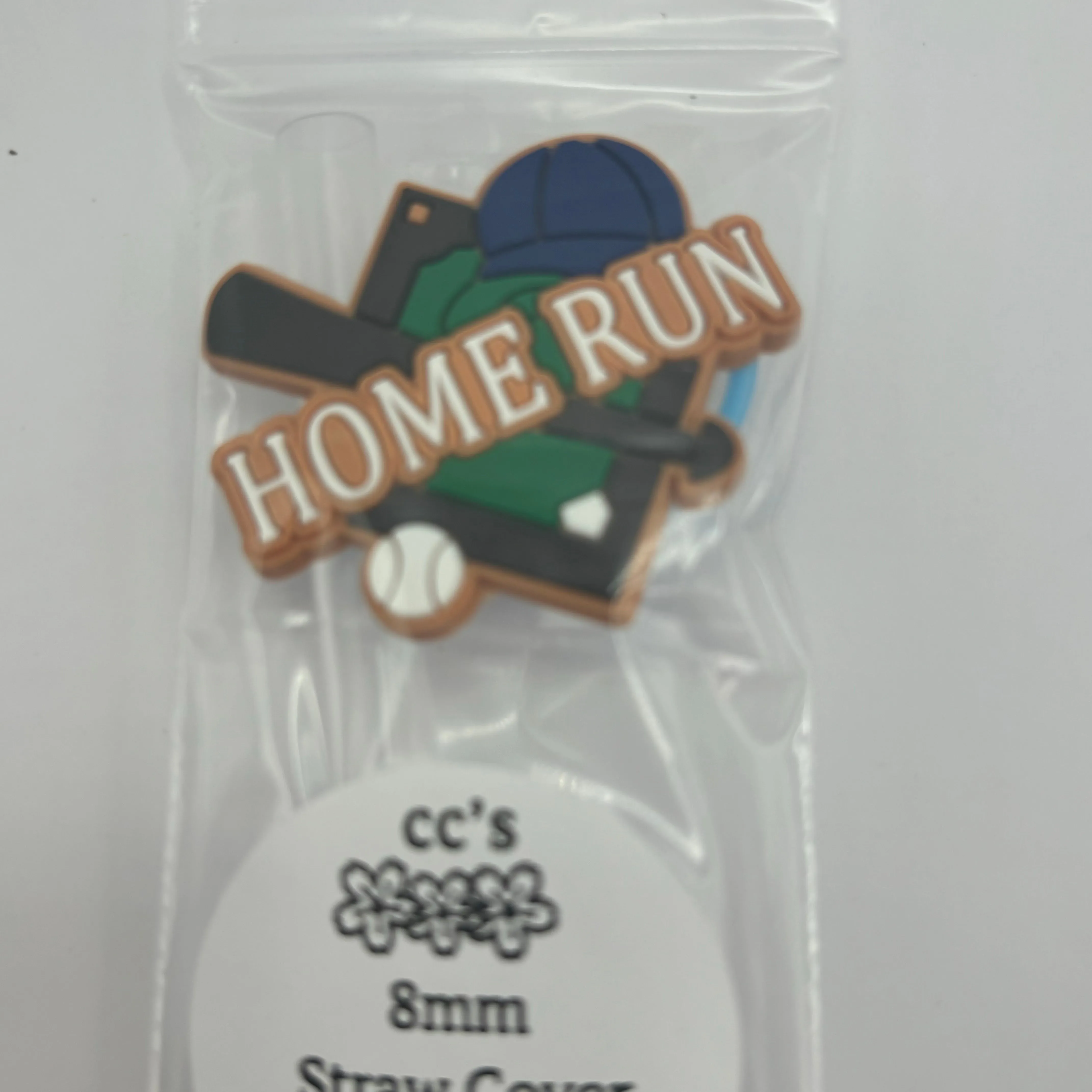 8mm 12 tall Straw and Baseball Straw Cover