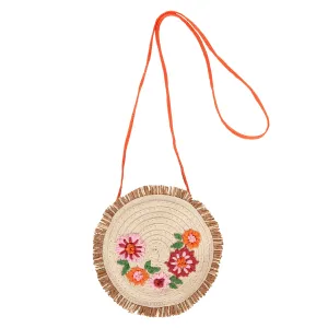 Acorn Dahlia Straw Bag