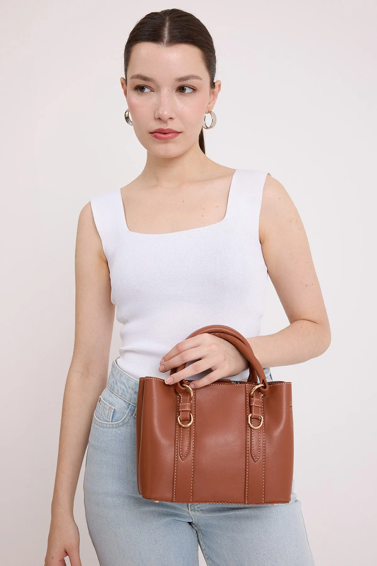 armine kadinaskili mini tote çanta 010164
