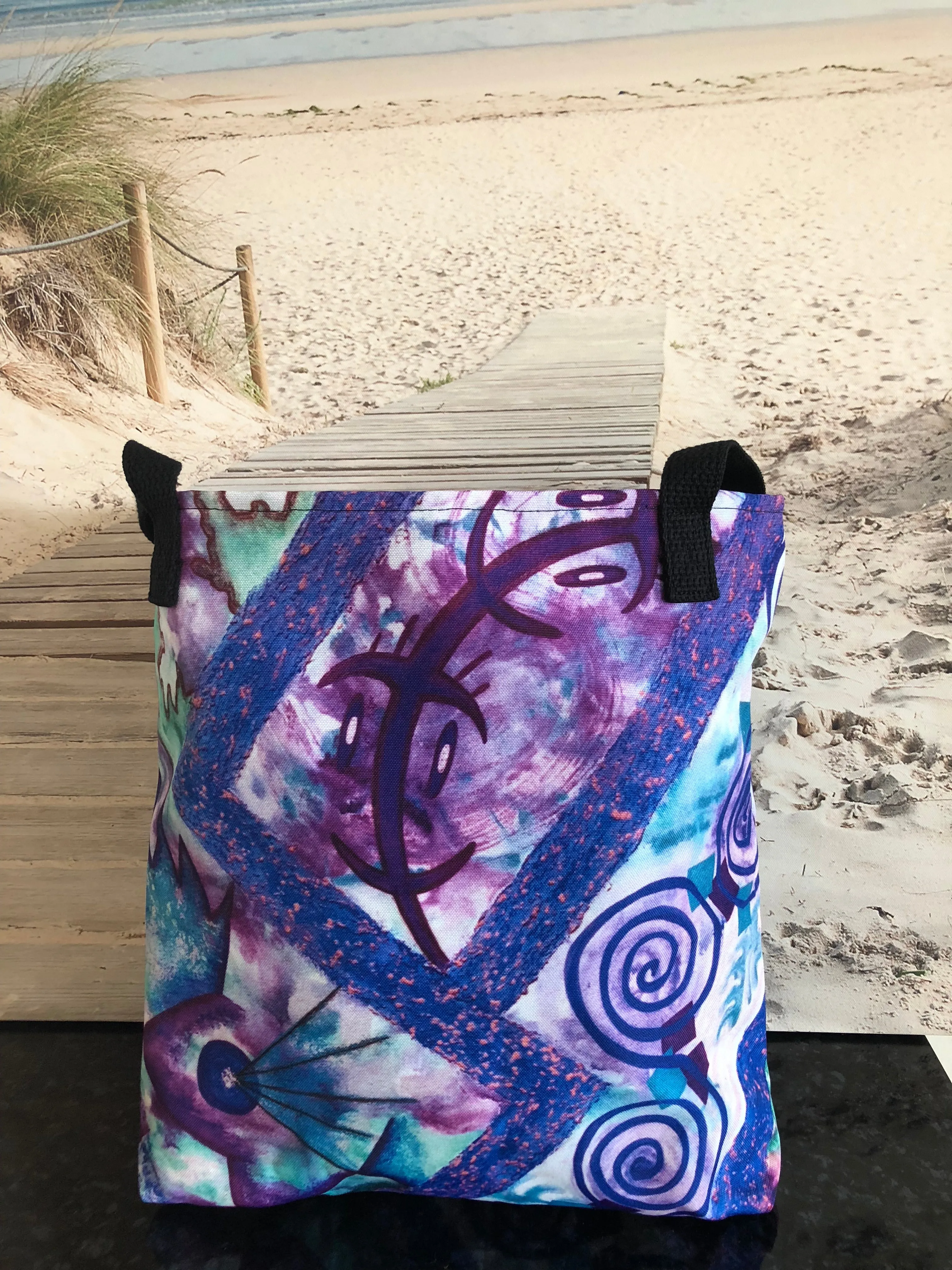 Beach Bag Boho Designer Jonique Look-@-Mee Blu