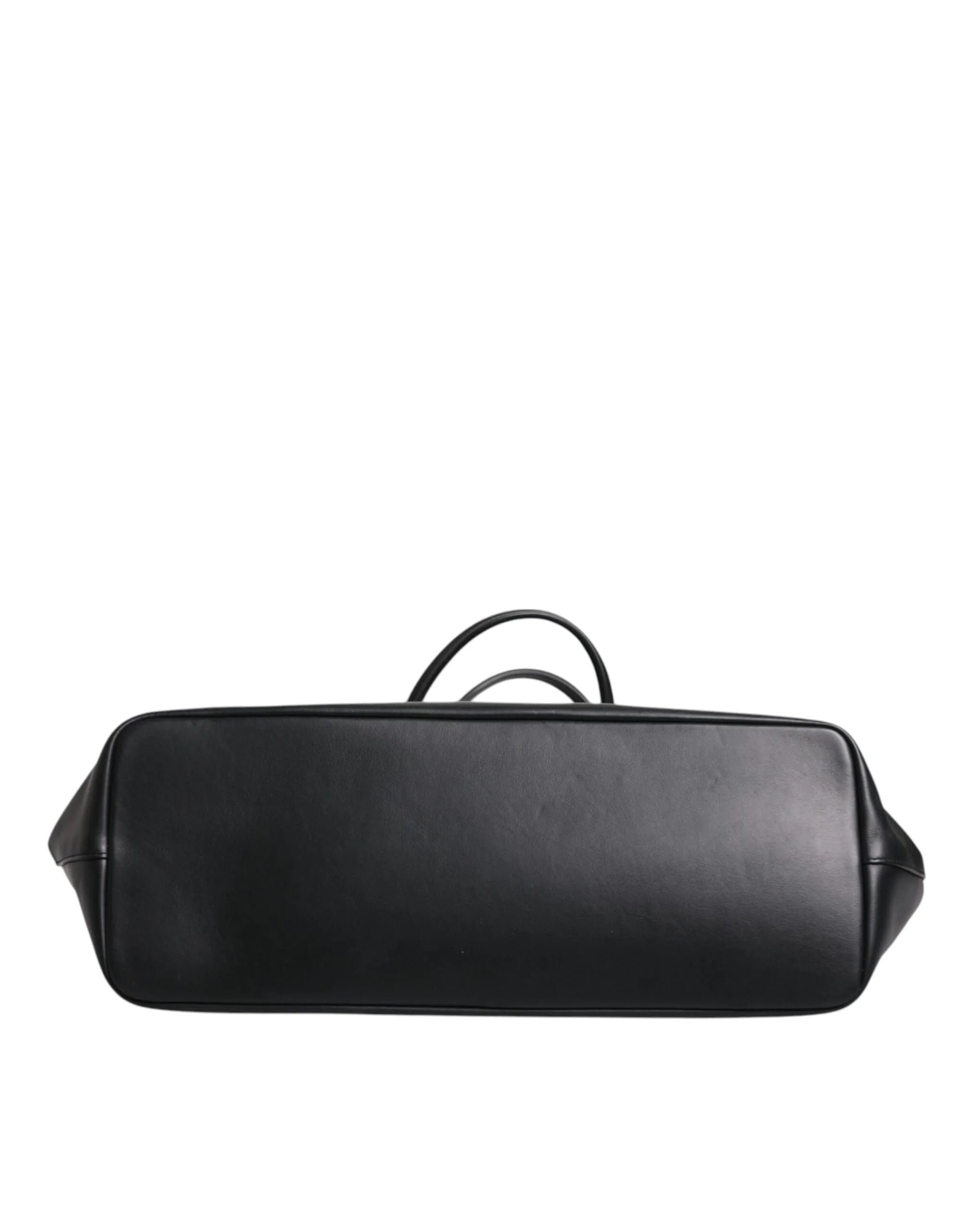 Black Crystal Leather Shopping Women Tote Bag