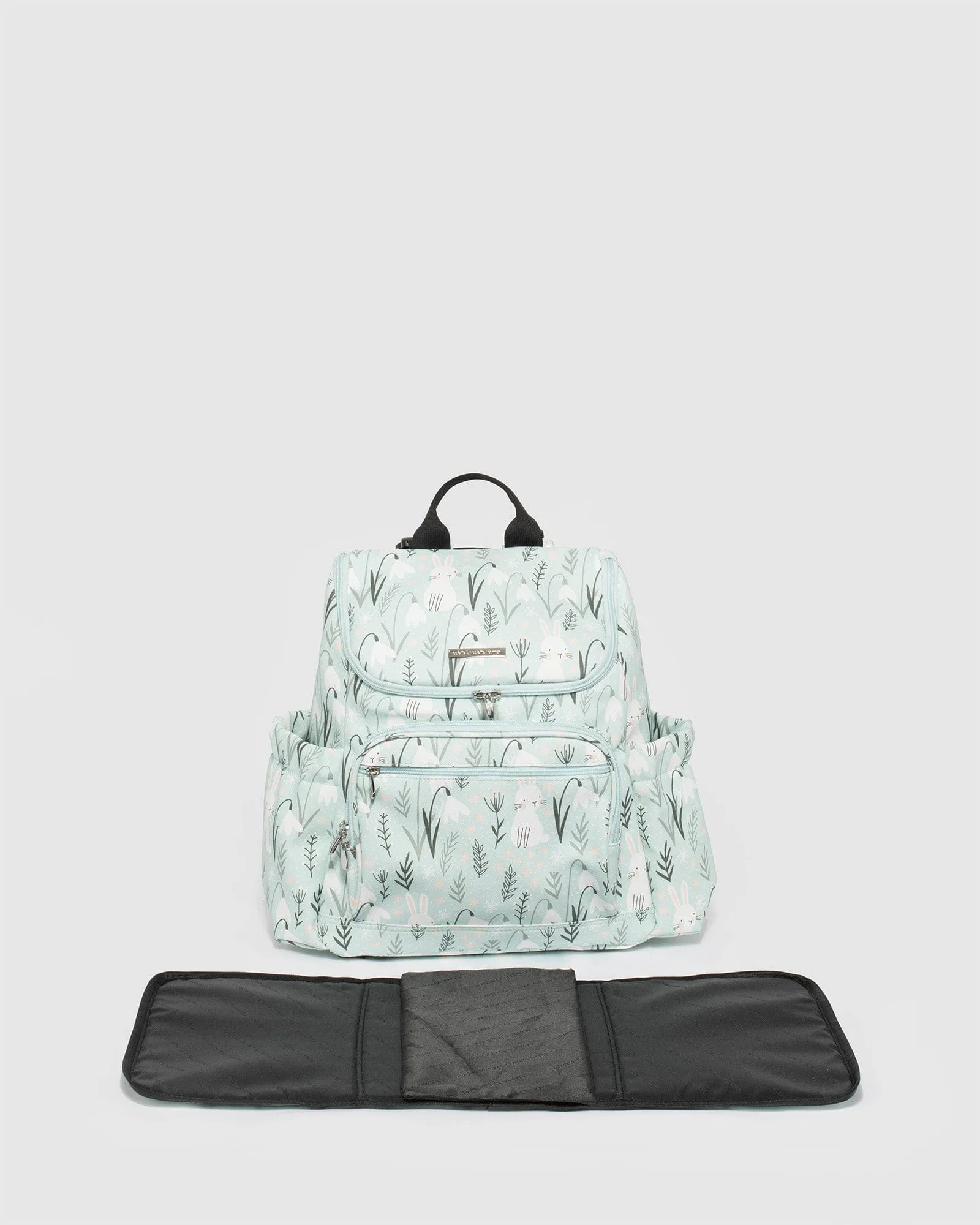 Bunny Print Blue Baby Bag Backpack