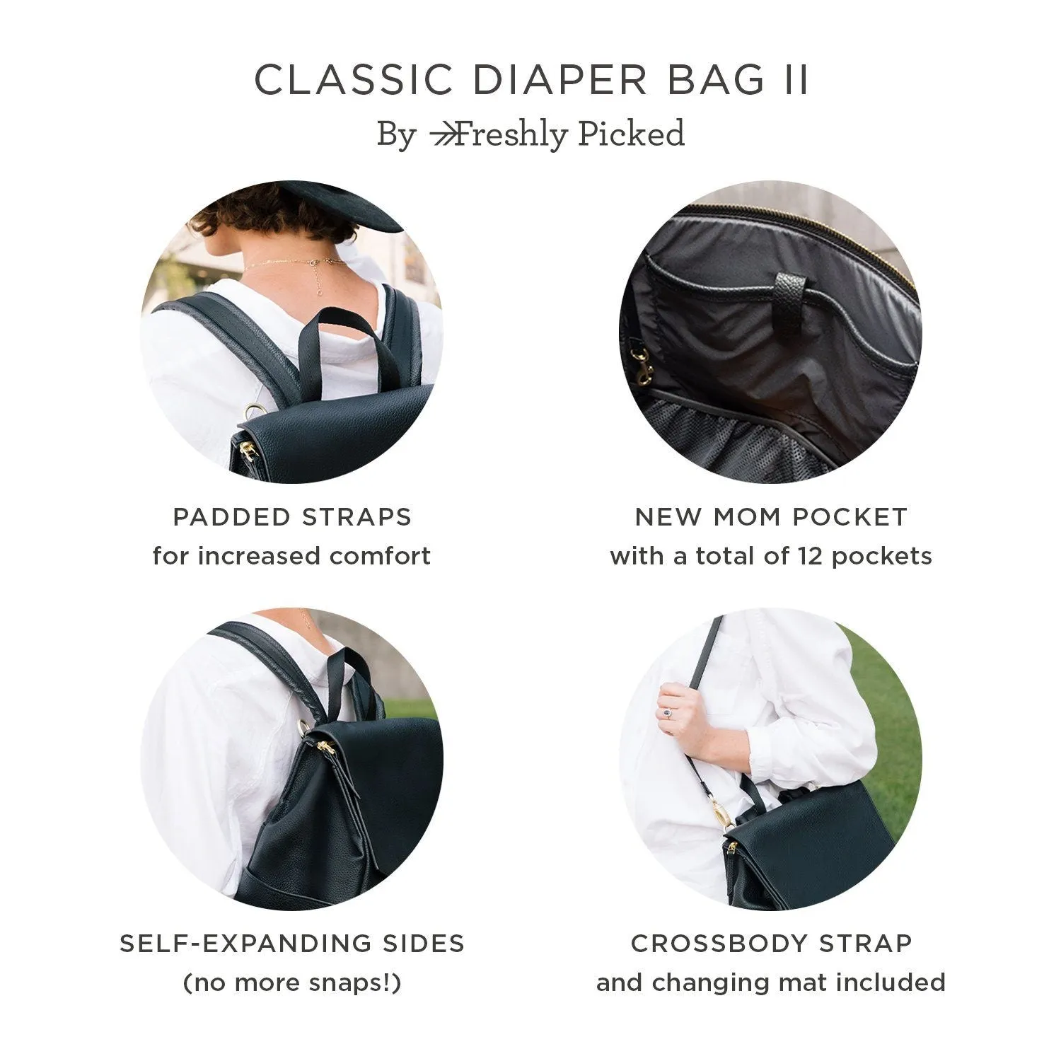 Classic Diaper Bag II - Butterscotch by Freshly Picked