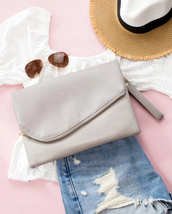 Elegant Sleek Foldover Envelope Clutch