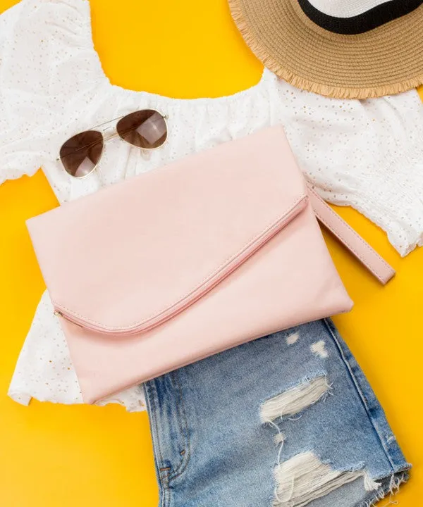 Elegant Sleek Foldover Envelope Clutch