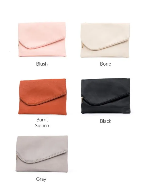 Elegant Sleek Foldover Envelope Clutch