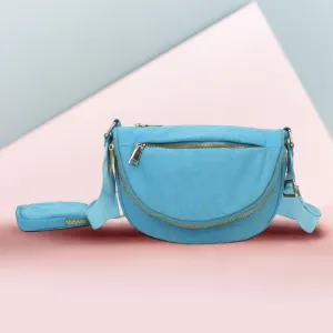 iLLASPARKZ Half Round Solid Nylon Crossbody Bag