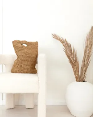 L   L The Label | Raffia Tote Bag