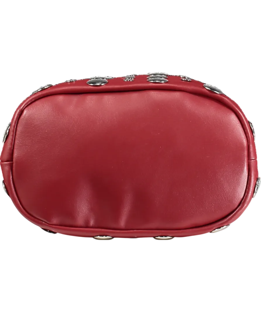 lefties Red Studded Bucket Bag One Size