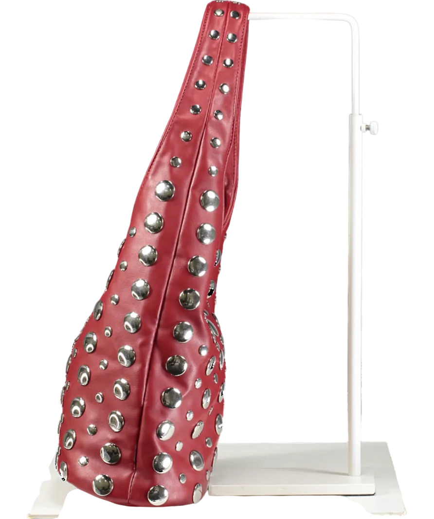 lefties Red Studded Bucket Bag One Size