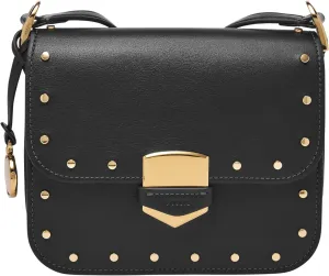 Lennox Flap Crossbody Fossil Bag, Black