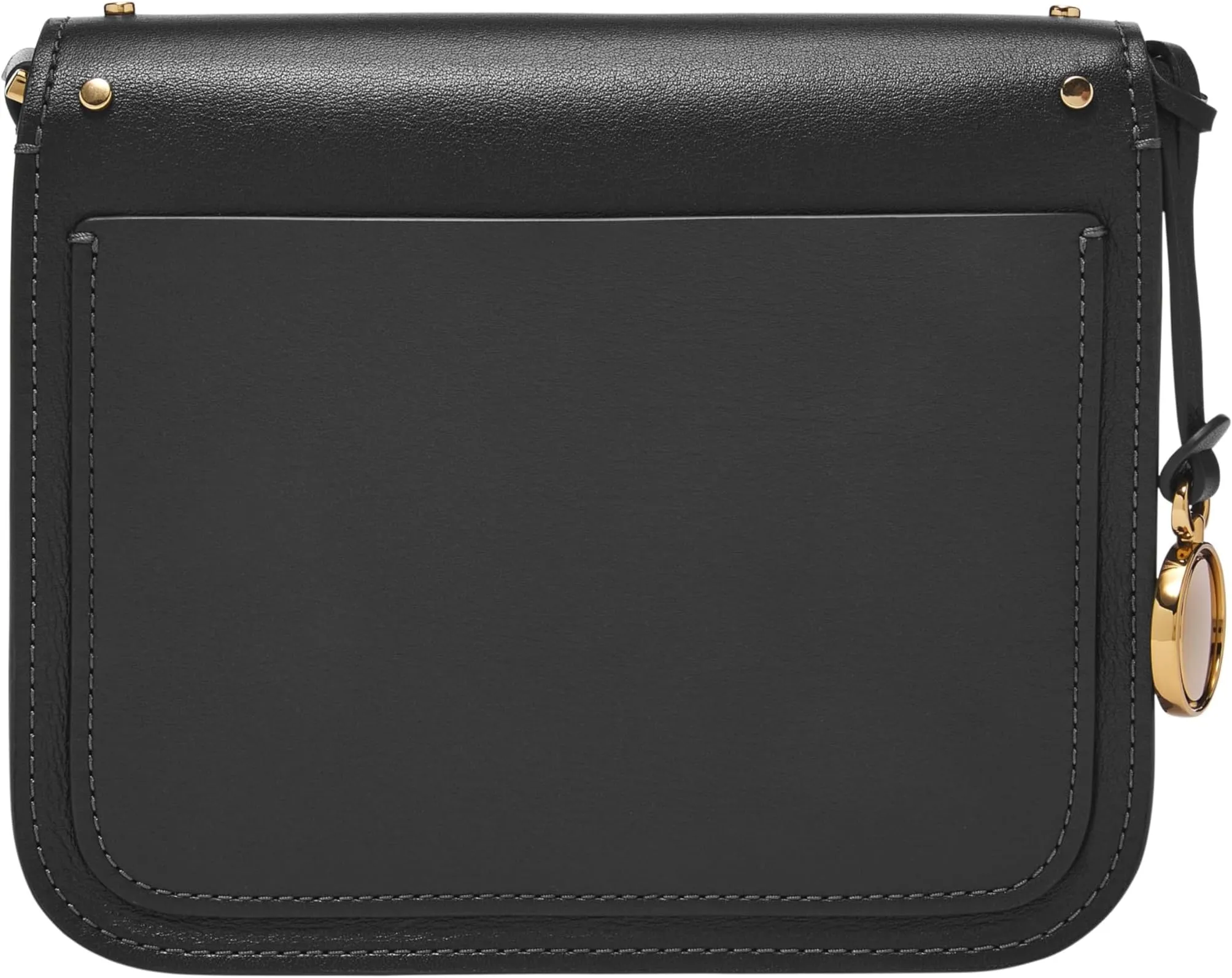 Lennox Flap Crossbody Fossil Bag, Black