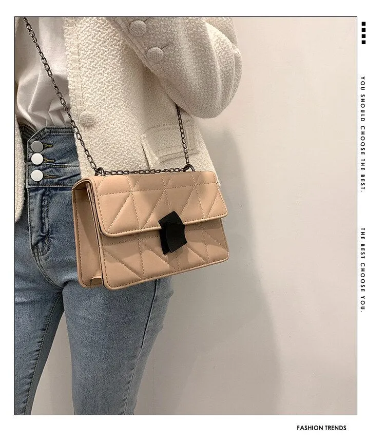 Luxury Handbags Women Rhombic Crossbody Bags Chain Small Messenger Bag