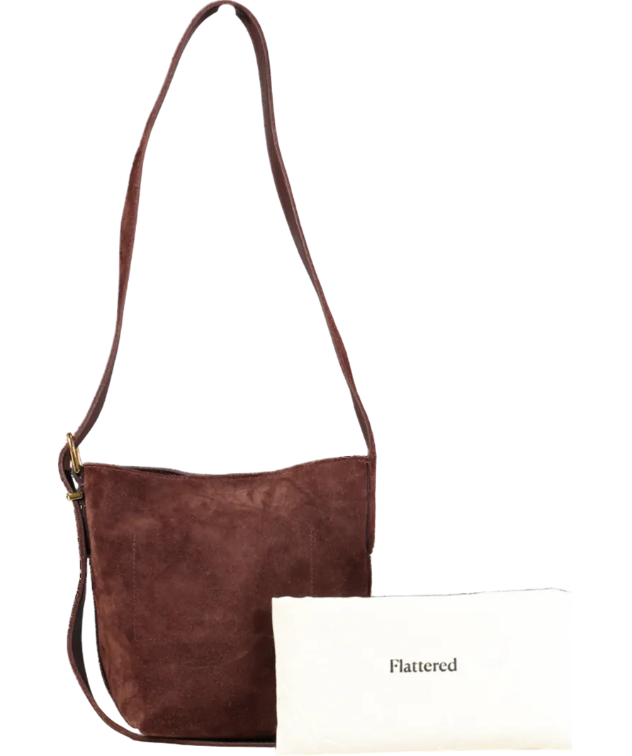 Madewell Brown The Essential Bucket Tote In Suede One Size
