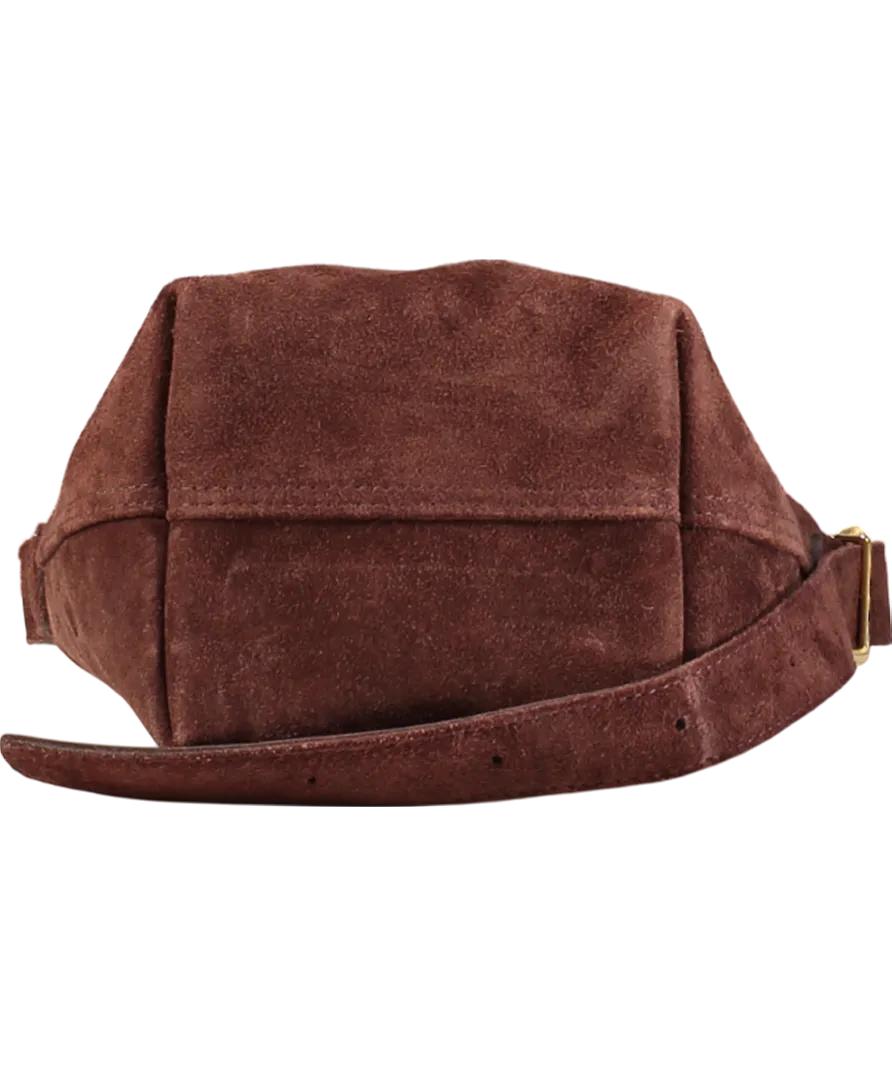 Madewell Brown The Essential Bucket Tote In Suede One Size