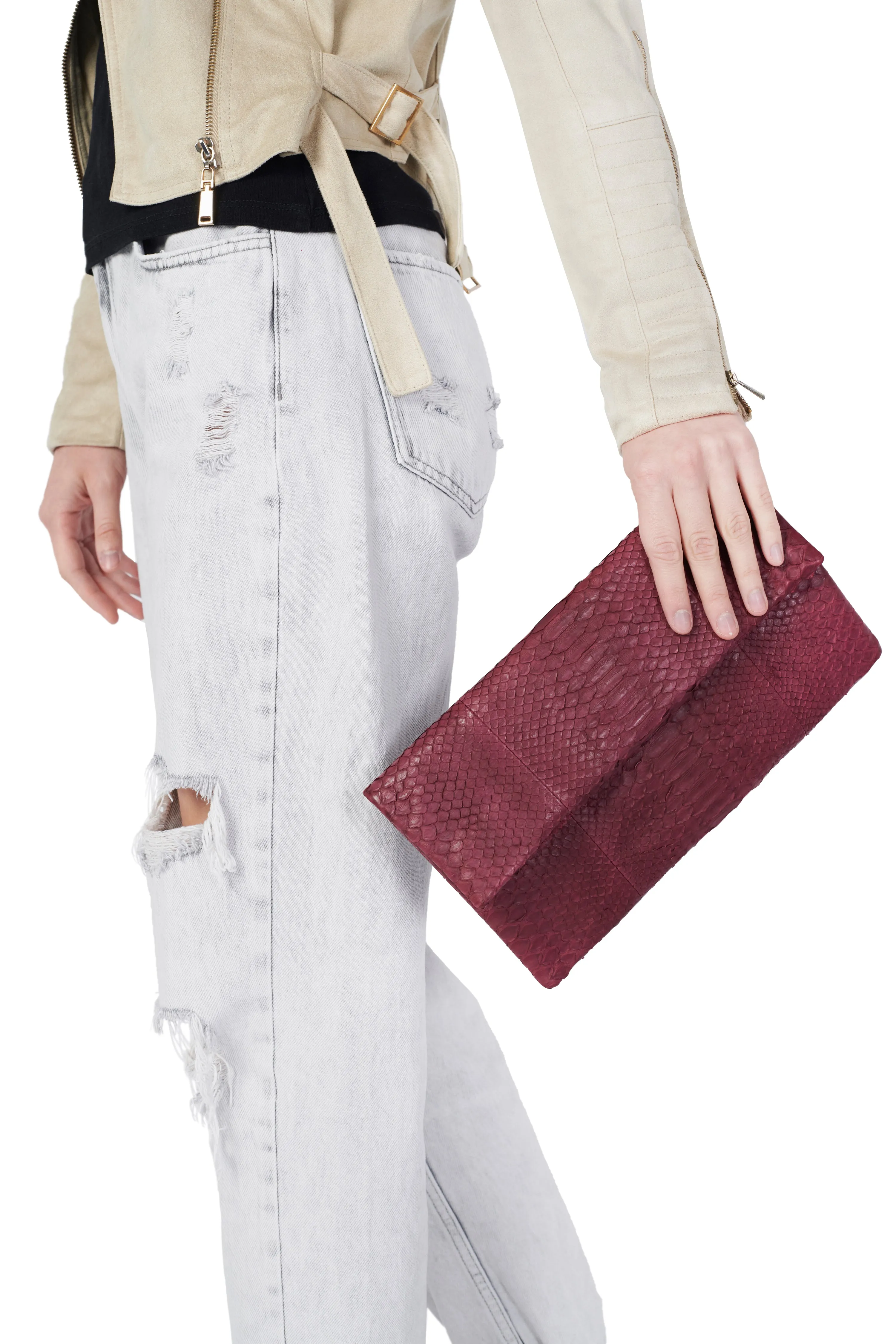Mandalay Cherry Foldover Clutch