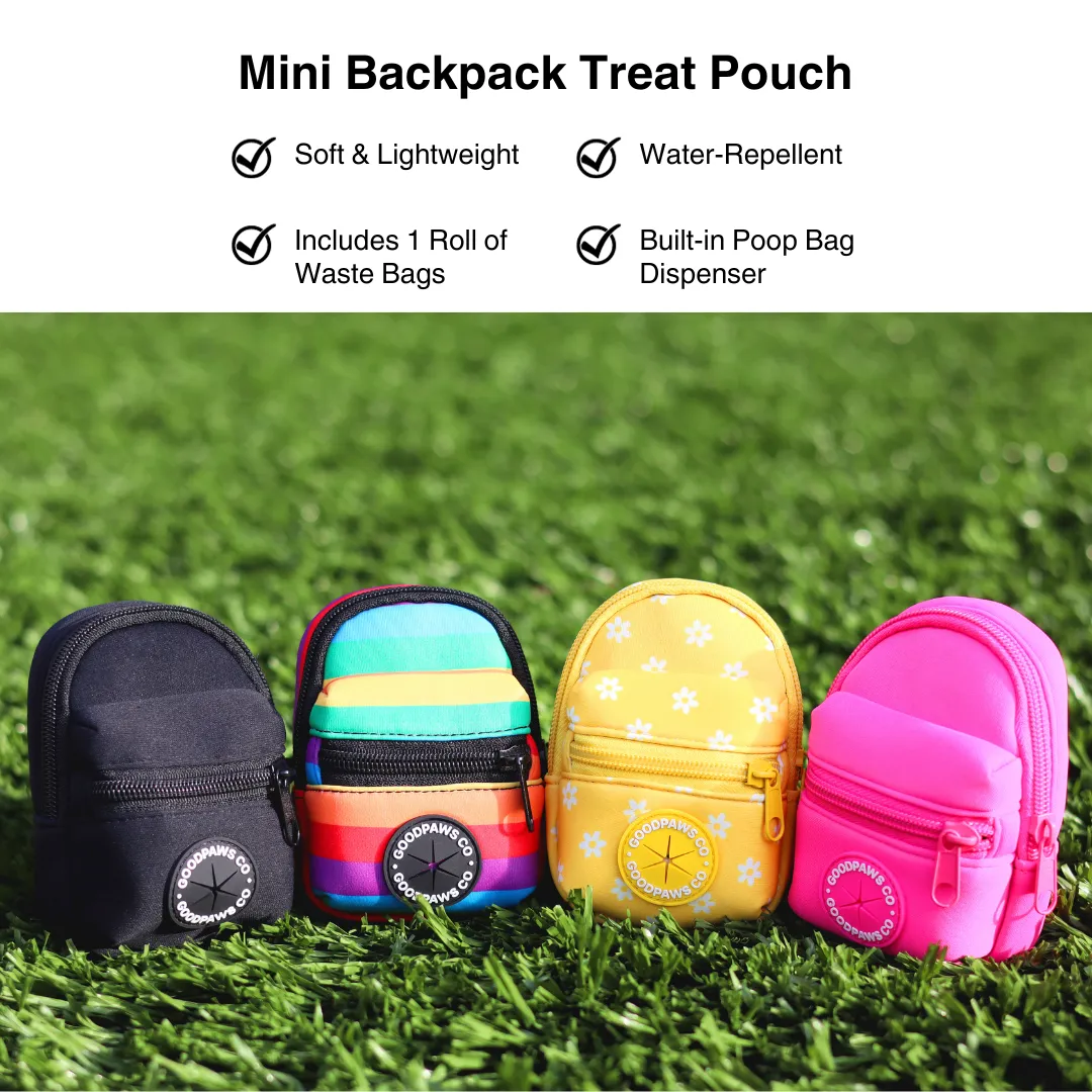 Mini Backpack Treat Pouch | Lightweight Poop Bag Dispenser