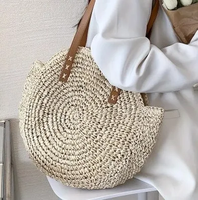 Natalia | Multi-functional Straw Crossbody Bag