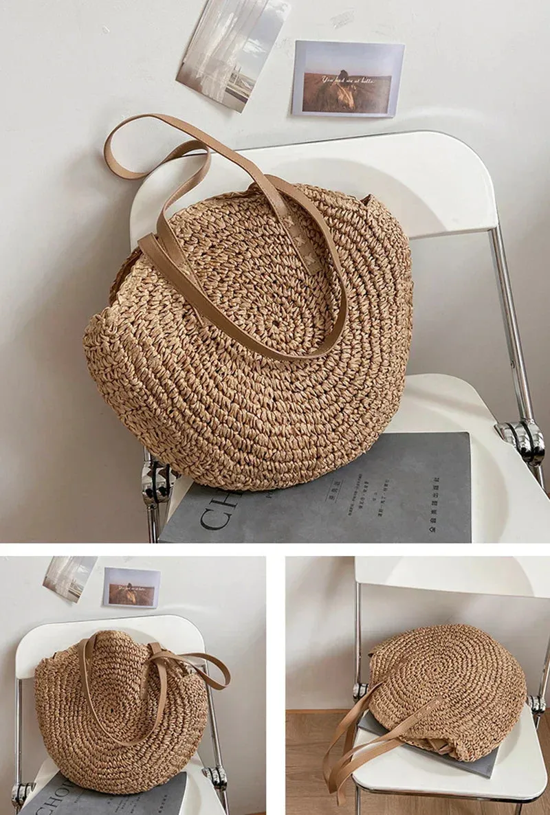 Natalia | Multi-functional Straw Crossbody Bag