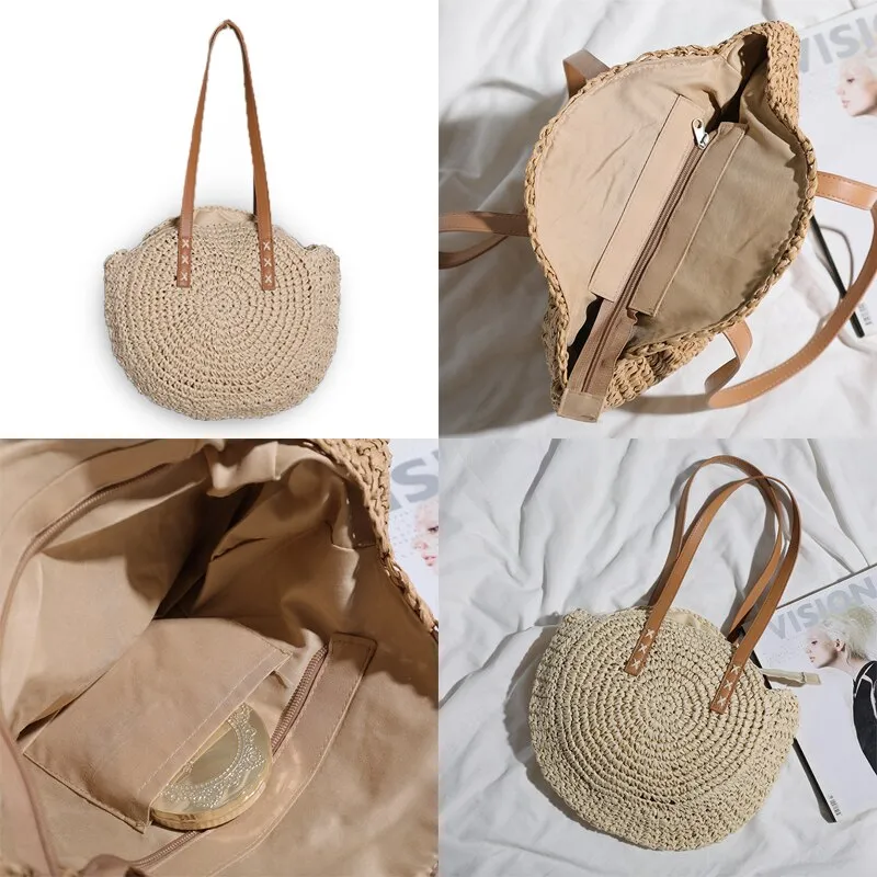 Natalia | Multi-functional Straw Crossbody Bag