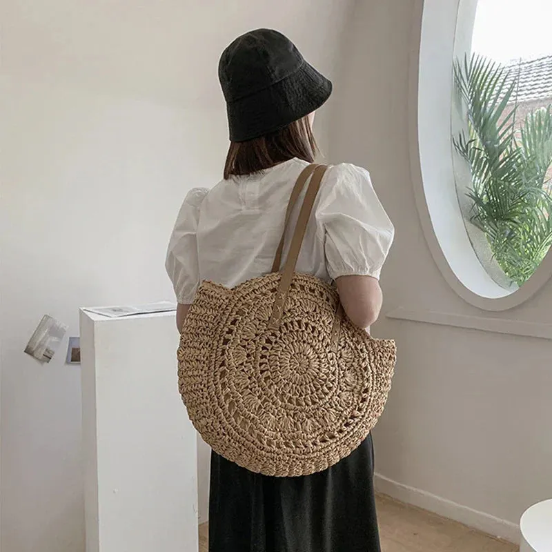 Natalia | Multi-functional Straw Crossbody Bag