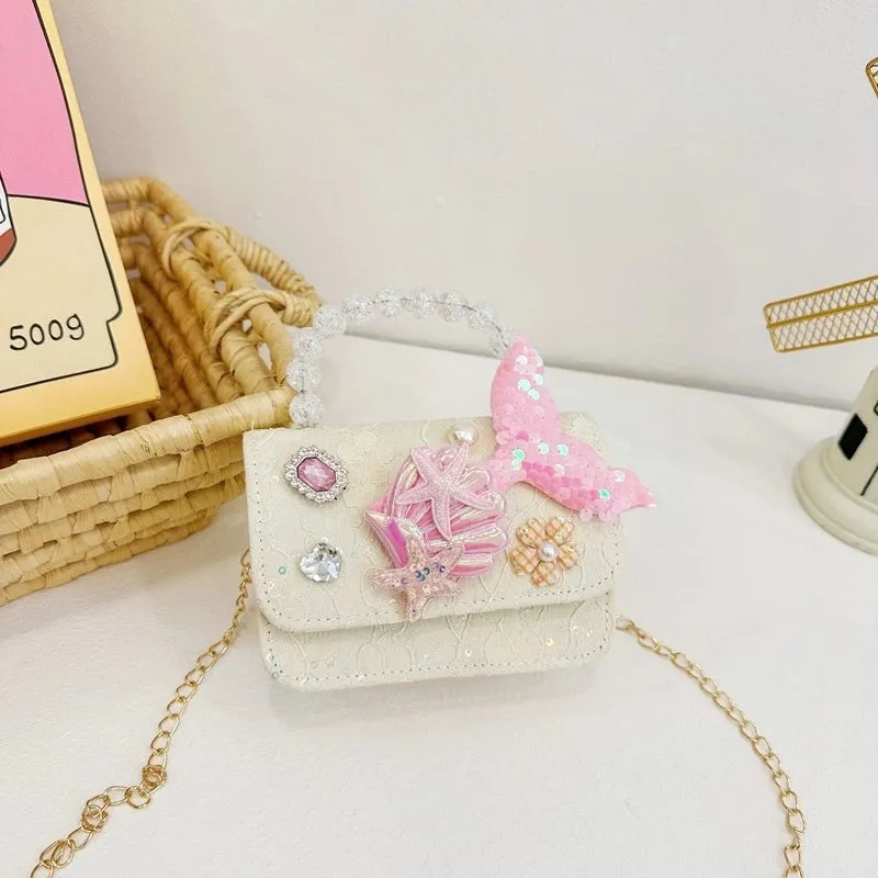 New Children's Bag Stylish Princess Accessories Handbag Girl's  Crossbody Bag Cute Girl's Shoulder Bag