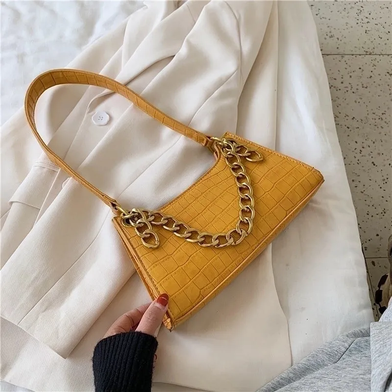 New Trendy Fashion One-shoulder Chain Ladies Portable Underarm Bag