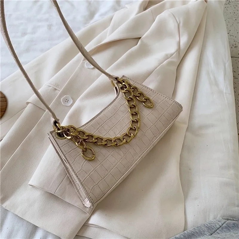 New Trendy Fashion One-shoulder Chain Ladies Portable Underarm Bag