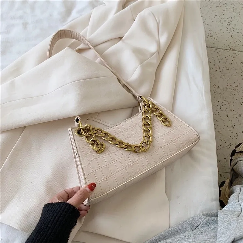 New Trendy Fashion One-shoulder Chain Ladies Portable Underarm Bag