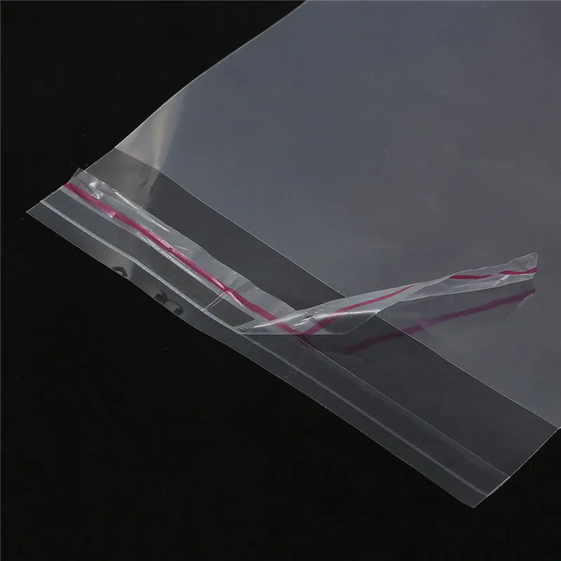 Polyprop Cellophane Selfseal Bags 5x10cm Punch Hanging Hole 100pack