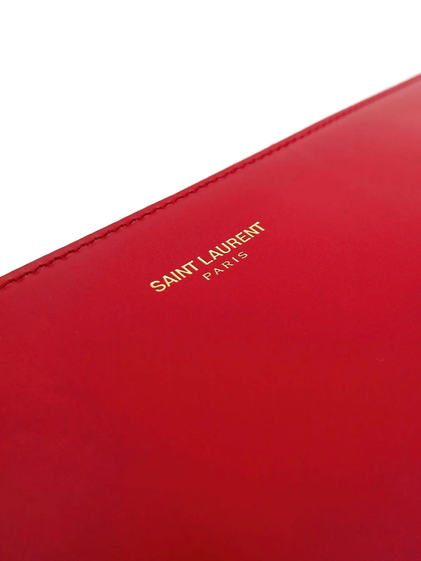 SAINT LAURENT Leather Clutch