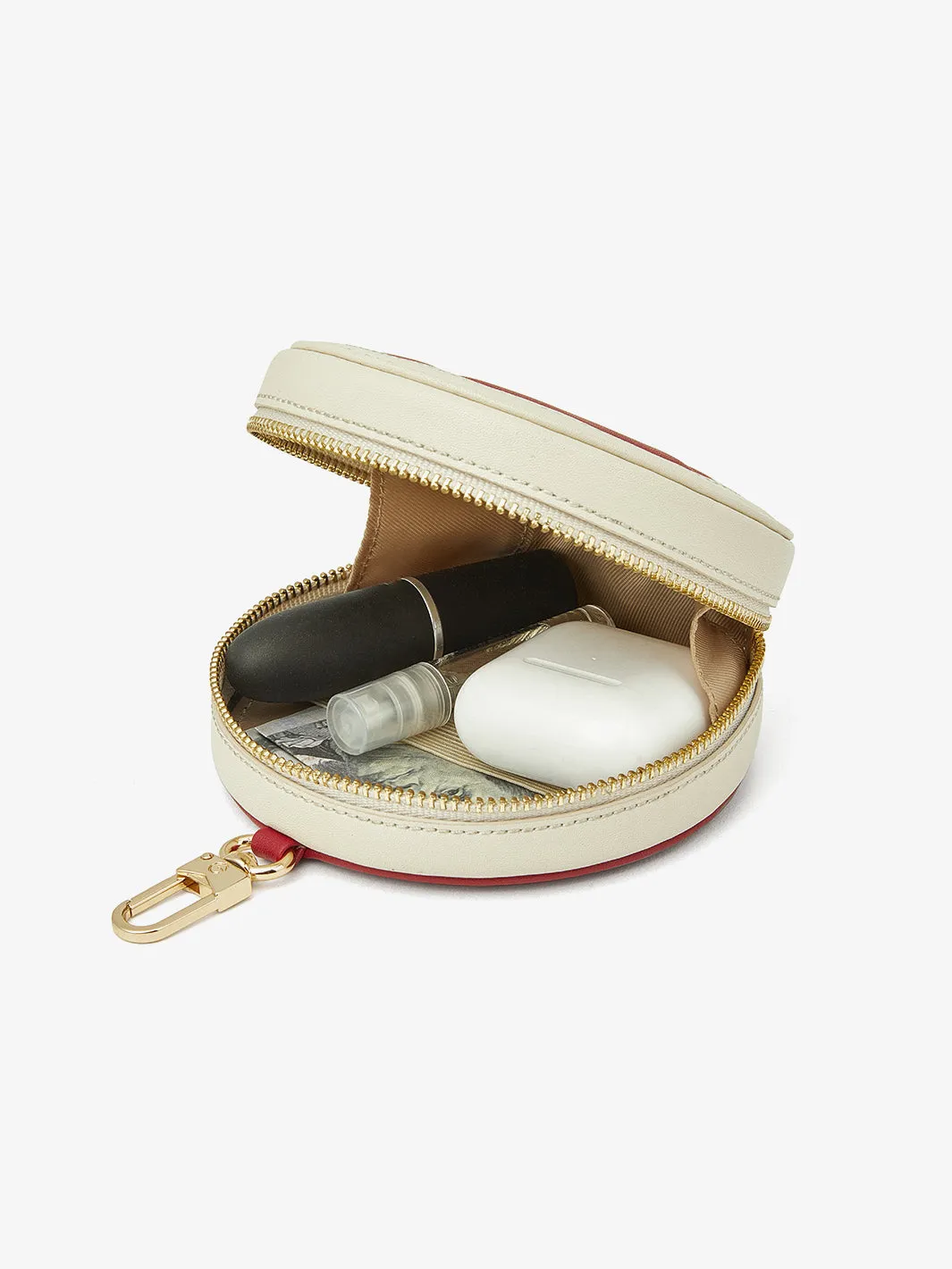 Smooth Splice Round Pouch