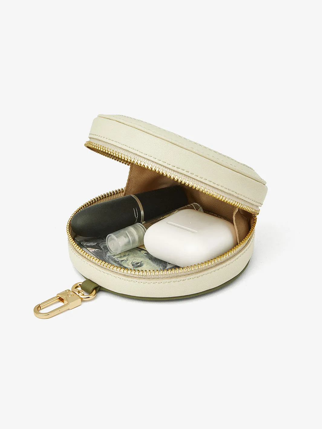 Smooth Splice Round Pouch