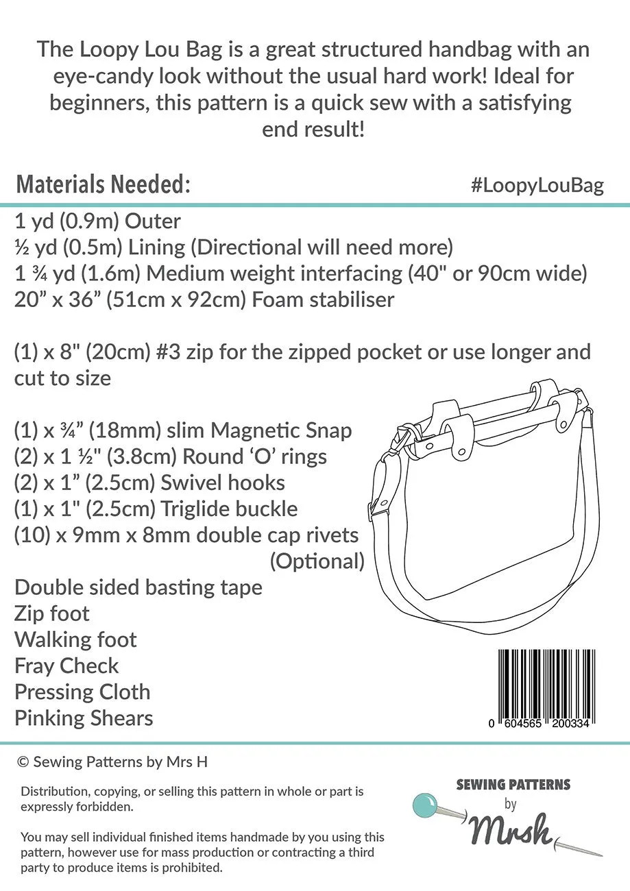 The Loopy Lou Bag Sewing Pattern