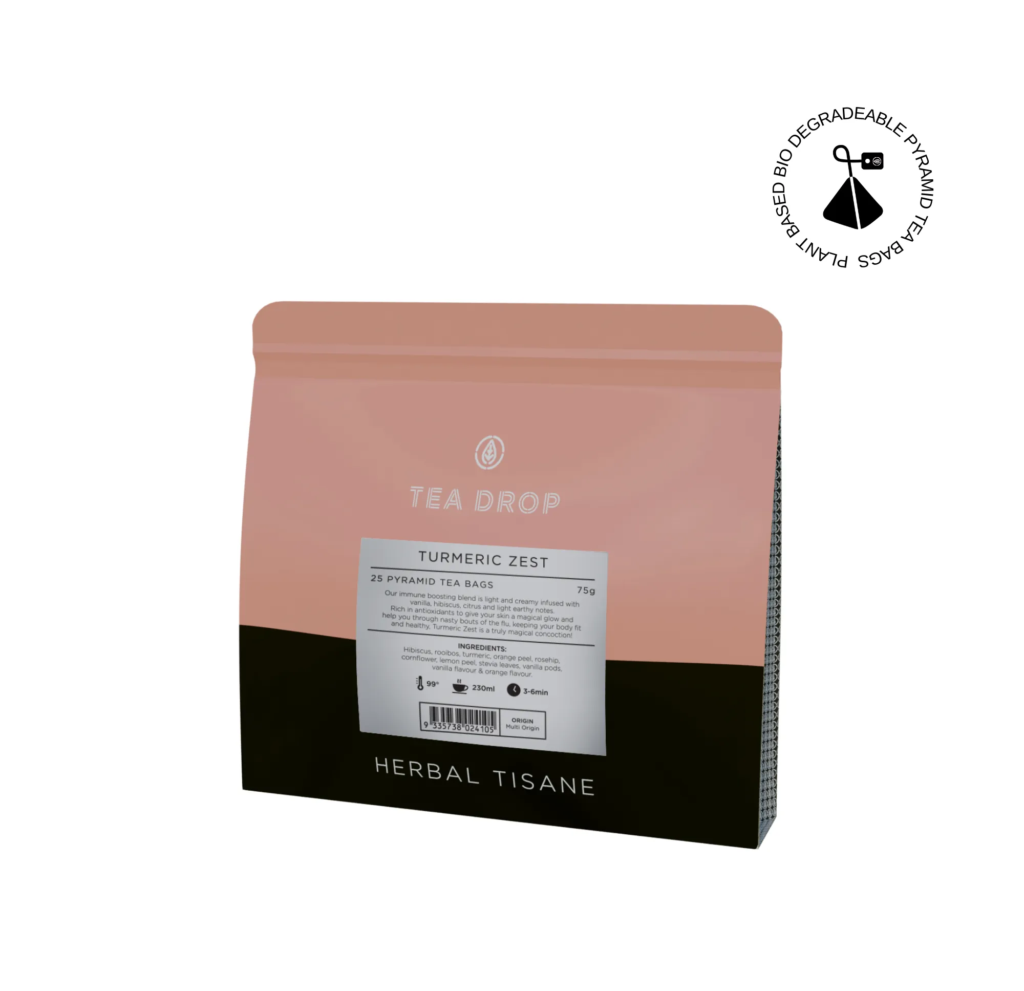 Turmeric Zest Pyramid Tea Bags