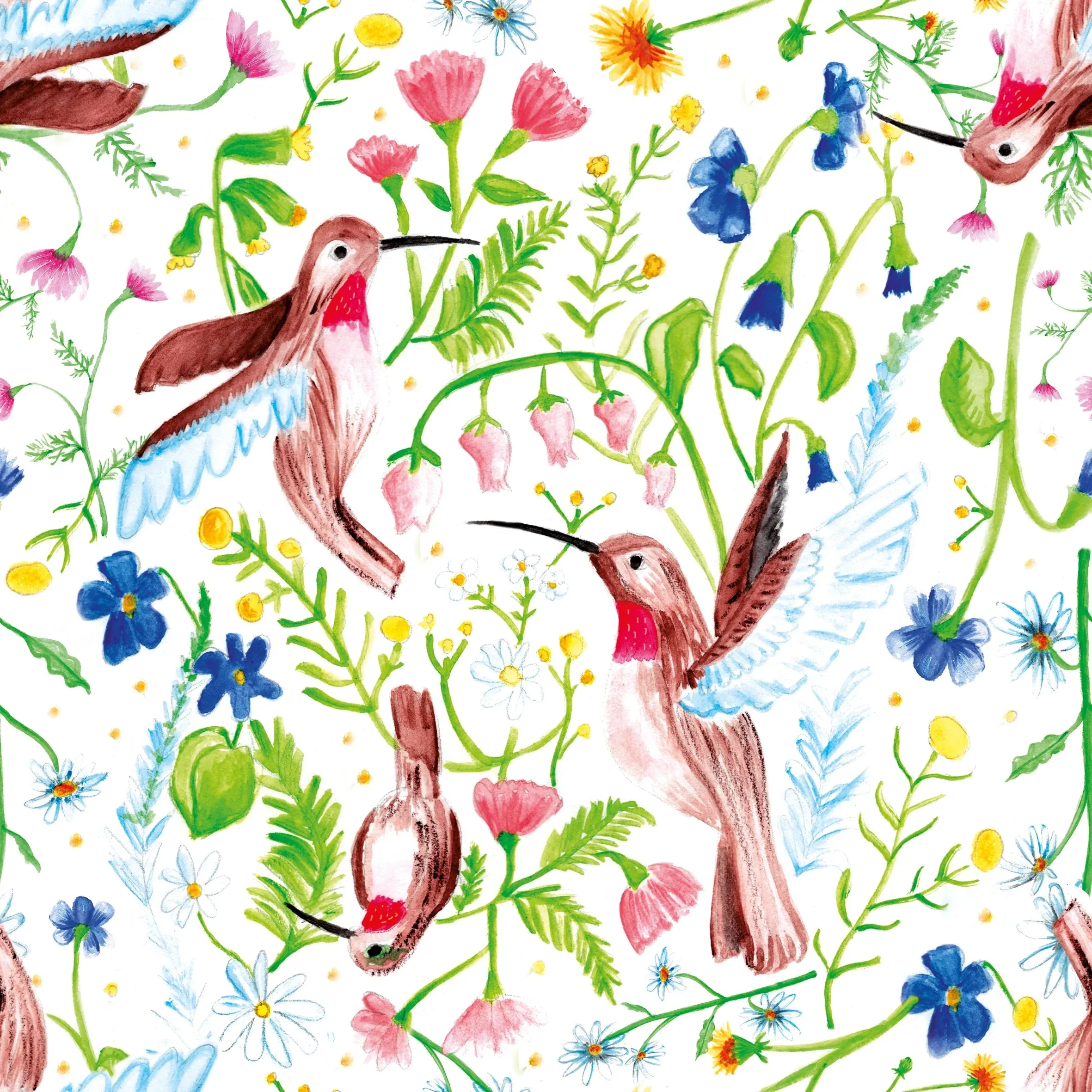 Wild Hummingbird Wet Bag
