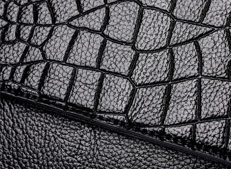 Women PU Leather Crocodile Pattern Shoulder bag